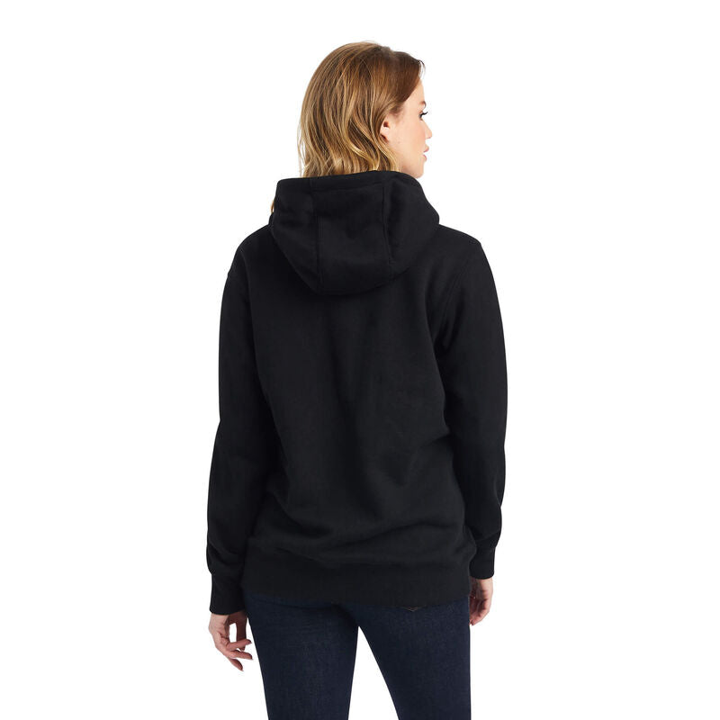 Ariat Women's REAL Sequin Logo Hoodie - Black