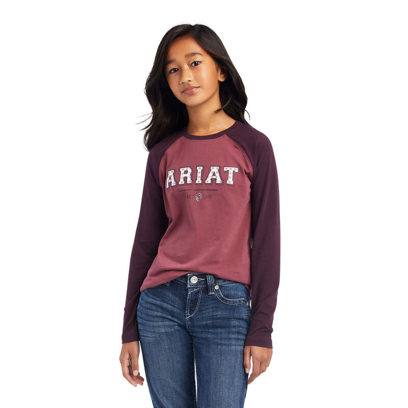 Ariat Youth Varsity LS T-Shirt