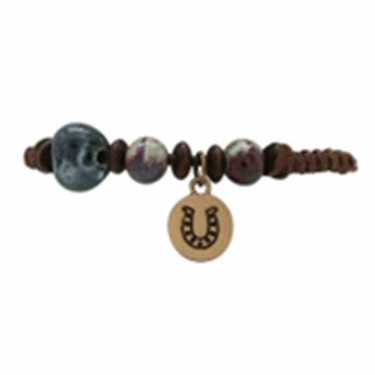 Follow Your Arrow Bracelet - Beaded Horseshoe