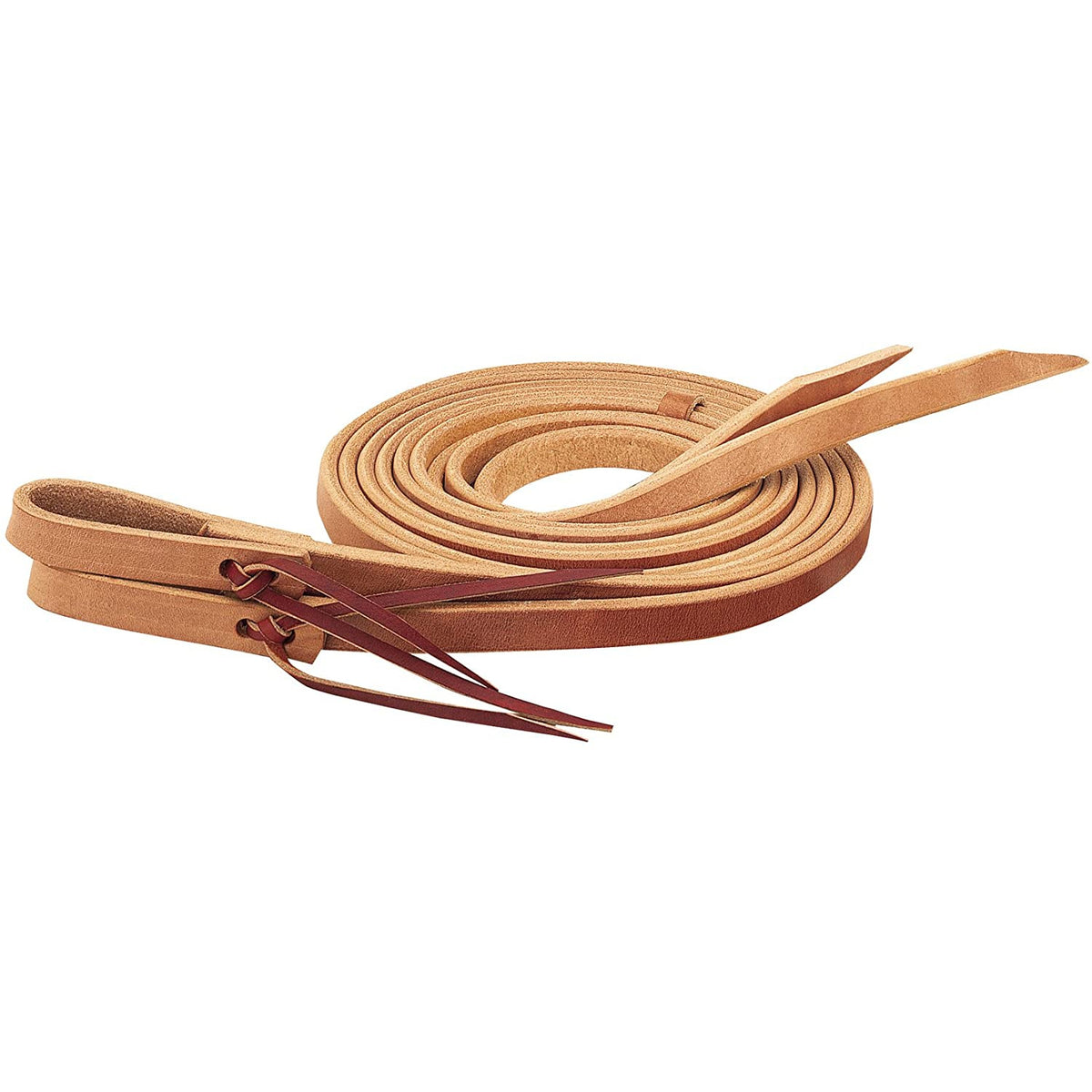 Weaver Leather Single-Ply Heavy Harness Split Reins 1/2"x7' - Russet - Irvine Tack & Western Wear