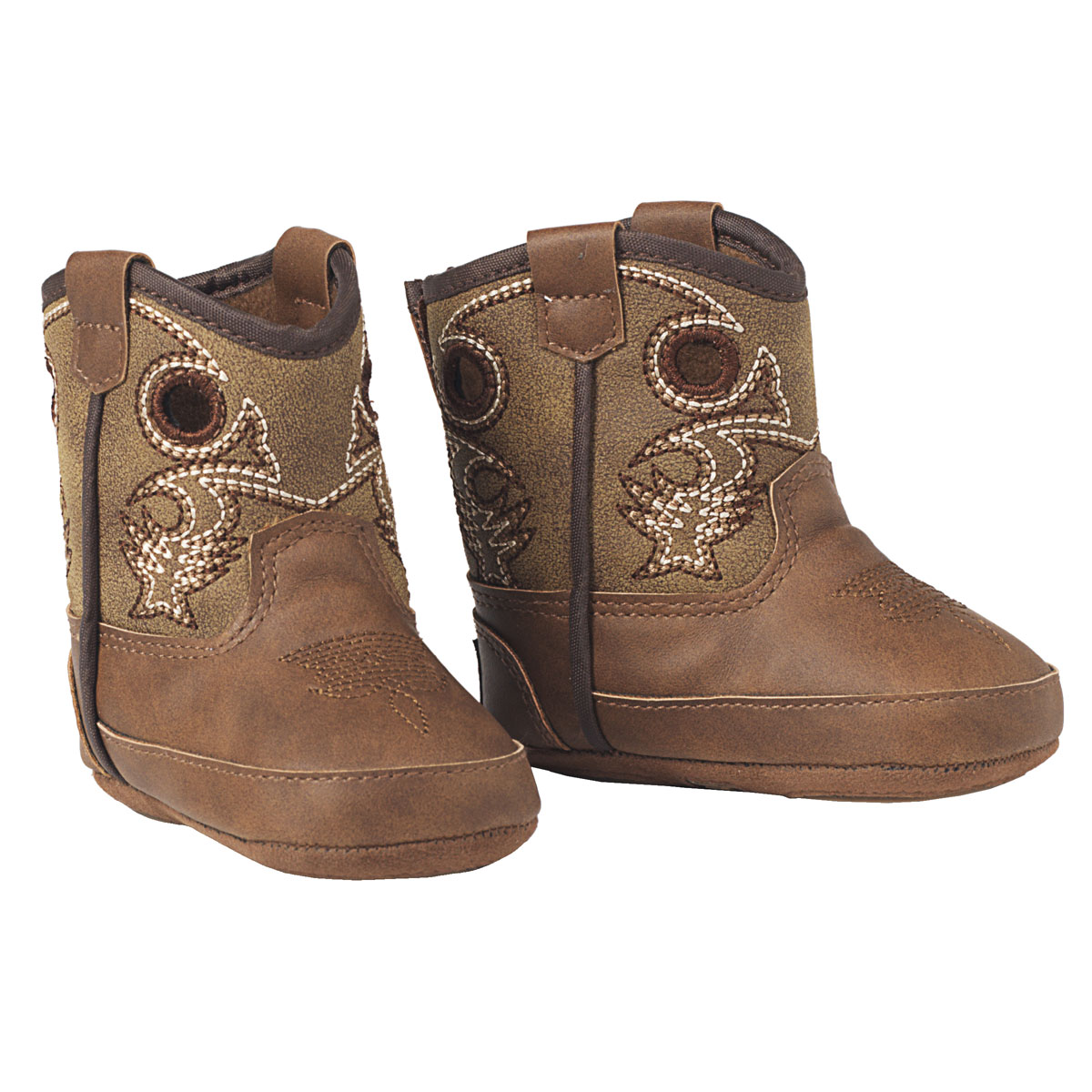 Twister Infant Boys Jasper Baby Bucker Western Boots - Brown