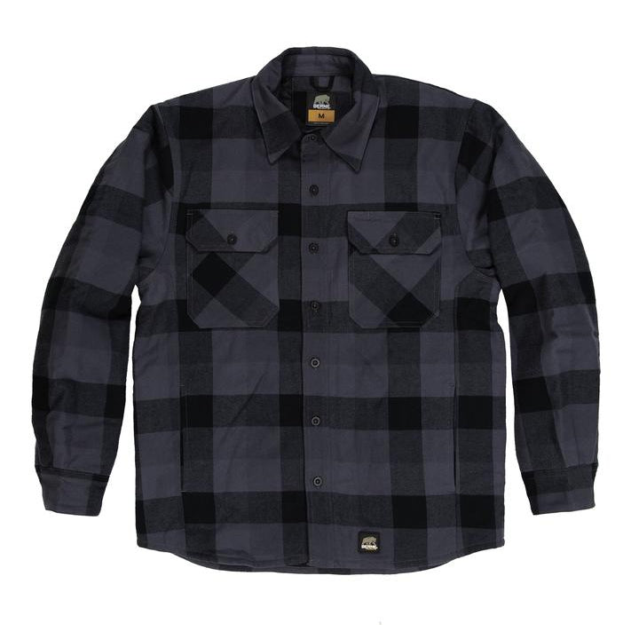 Berne Mens Flannel Shirt Jacket