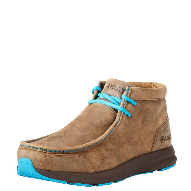 Ariat Men's Spitfire Shoes - Brown Bomber/Blue Laces