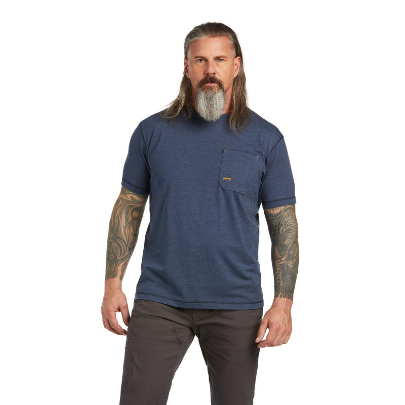 Mens Rebar Workman T-Shirt Slate Heather