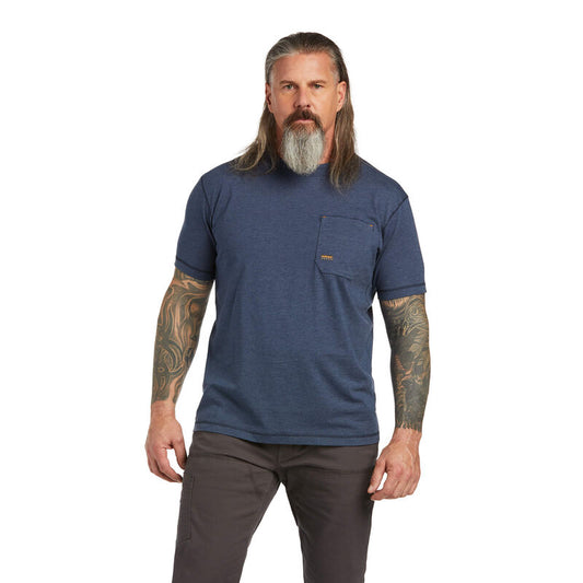Mens Rebar Workman T-Shirt Slate Heather