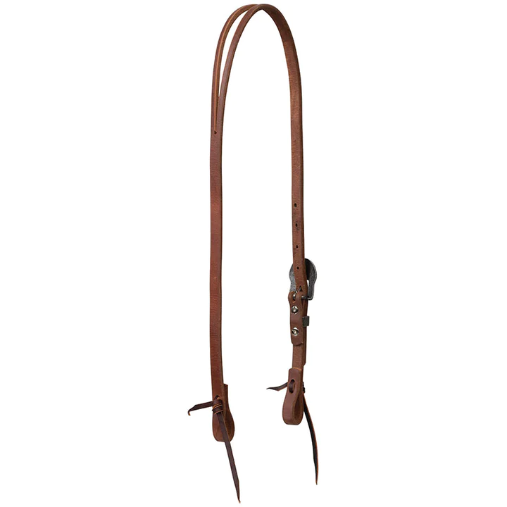 Weaver Protack Split Ear Headstall w/Designer Hardware - Thunderbird