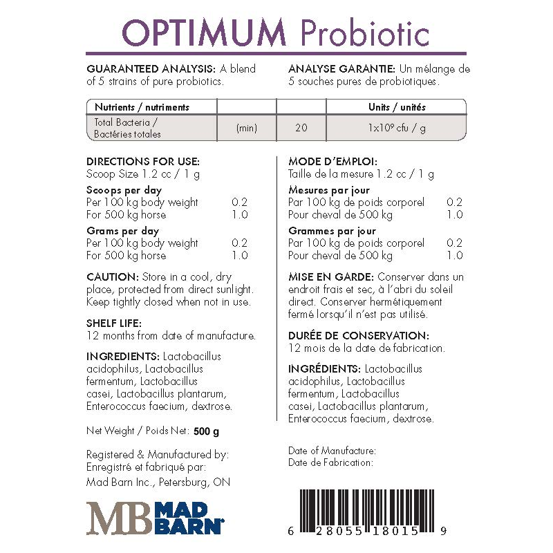 Mad Barn Optimum Probiotic