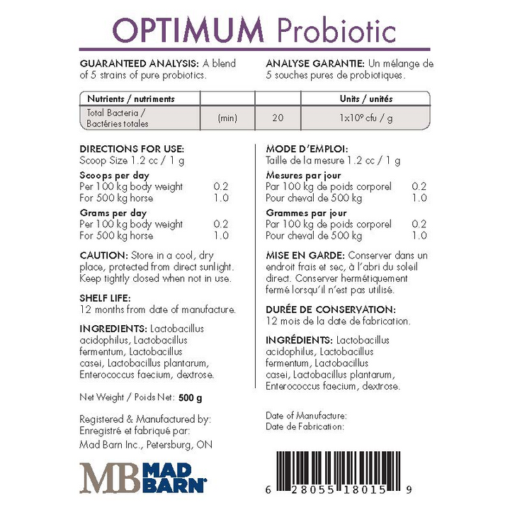 Mad Barn Optimum Probiotic