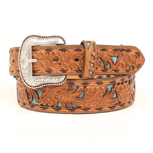 Nocona Men's Pierced Tapered Belt - Tan