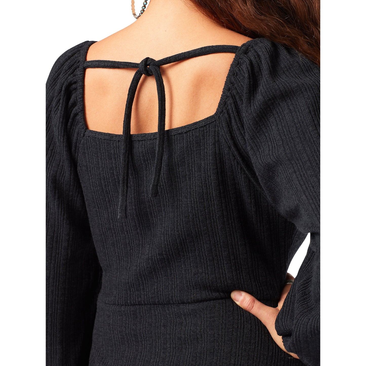 Wrangler Women's Retro Square Neck A Line Dress - Black Opal