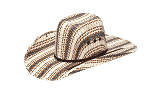 Ariat Youth Straw Western Hat - Black/Brown/Tan/Ivory