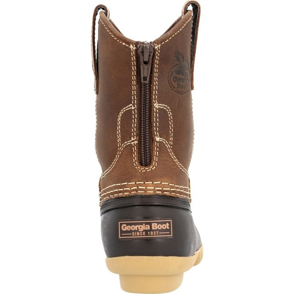 Georgia Kids Brown 8" Work Boot - Brown