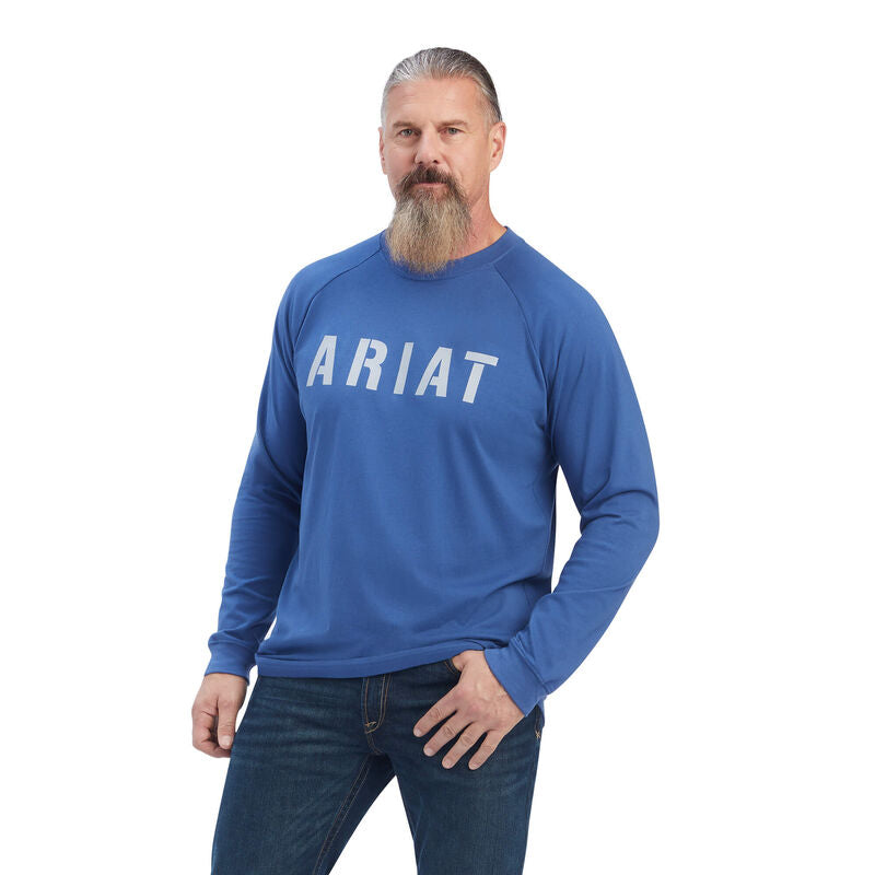 Ariat Mens Rebar CottonStrong Block T-Shirt