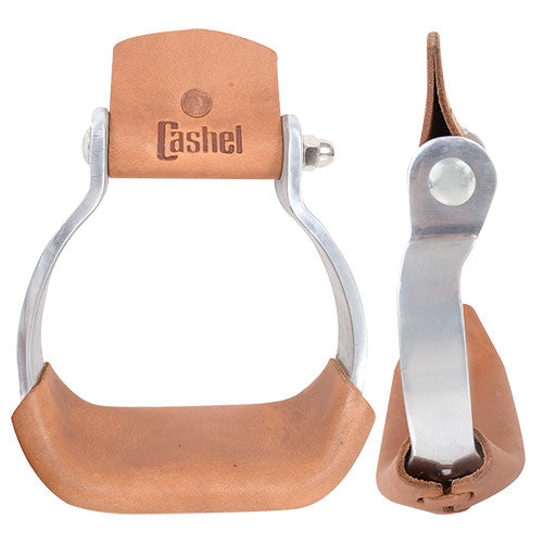 Cashel Youth 2" Slanted Aluminum Stirrups - Engraved