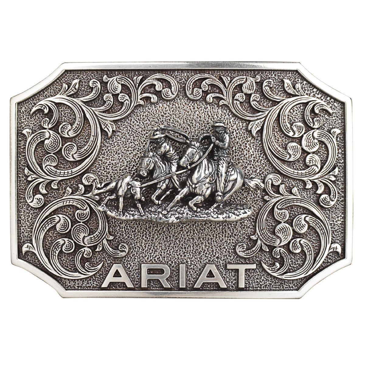 Ariat Rectangle Smooth Edge Team Roper Buckle