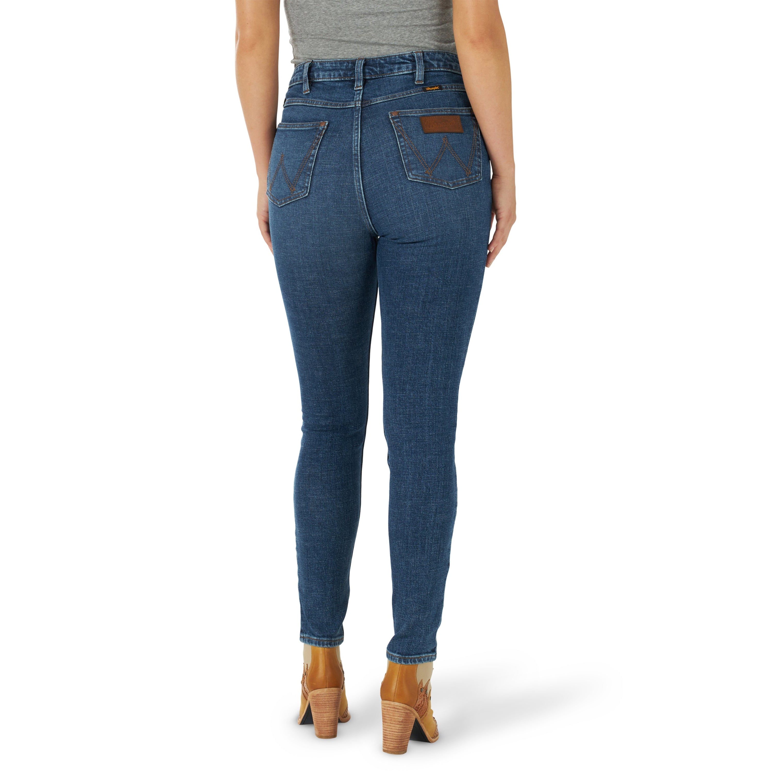 Wrangler high waisted jeans sales womens