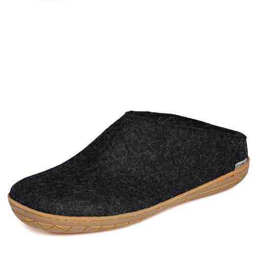 Glerups Slip On Rubber Sole Shoes - Charcoal