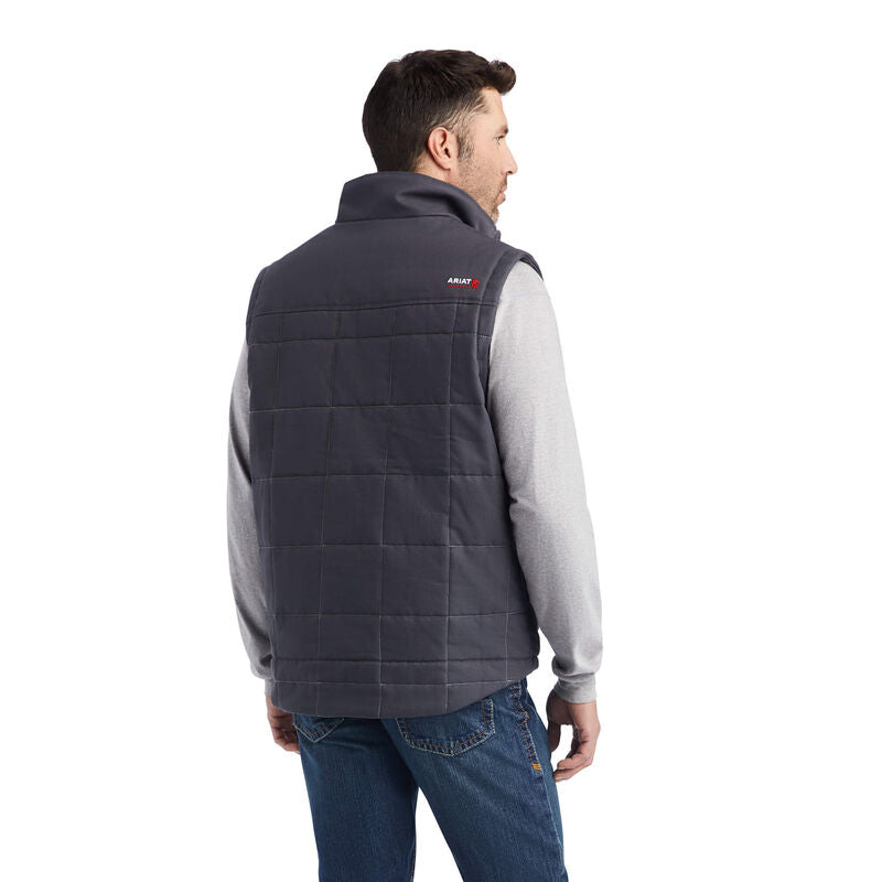 Ariat Mens FR Crius Insulated Vest Iron Grey