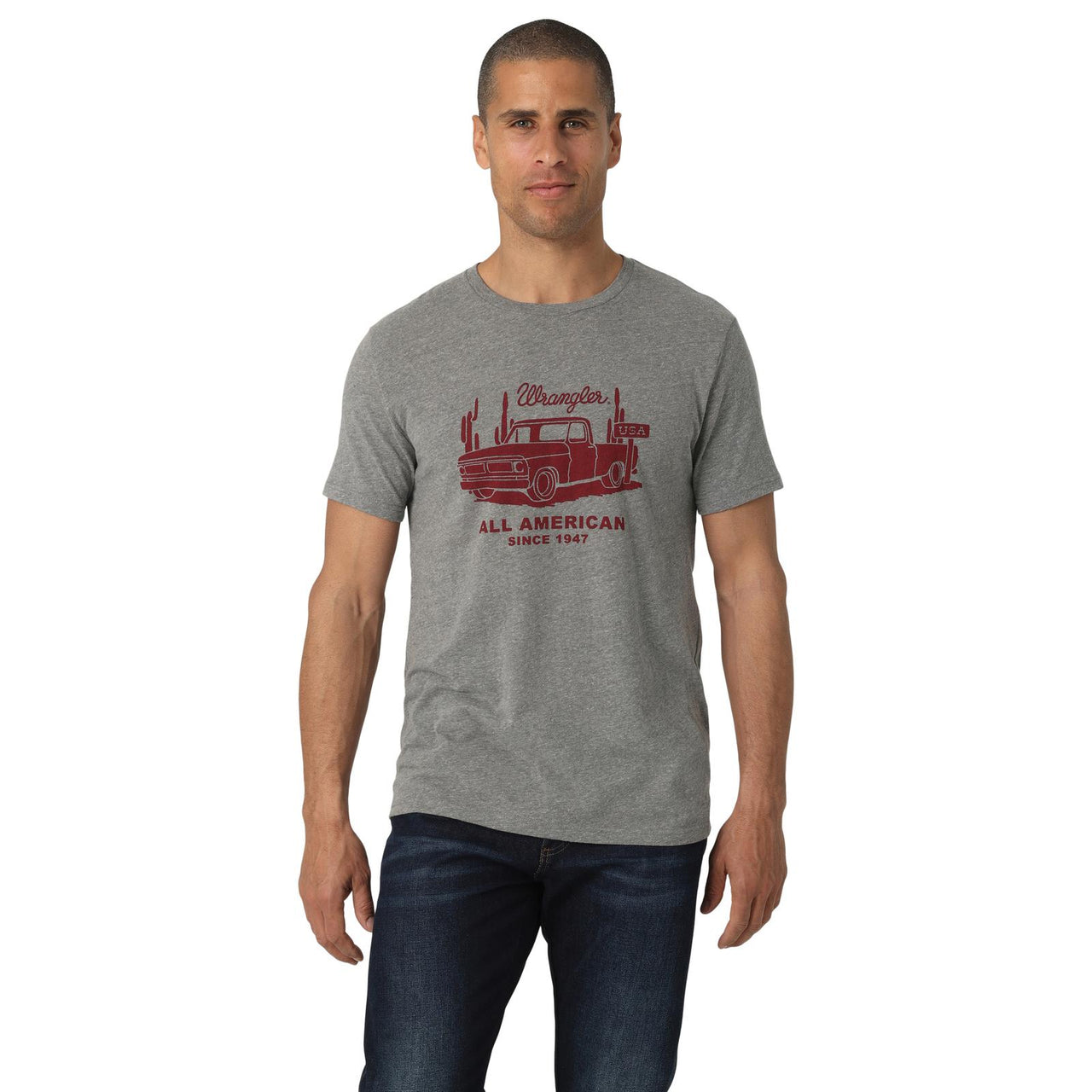 Wrangler Mens Short Sleeve T-Shirt - Graphite