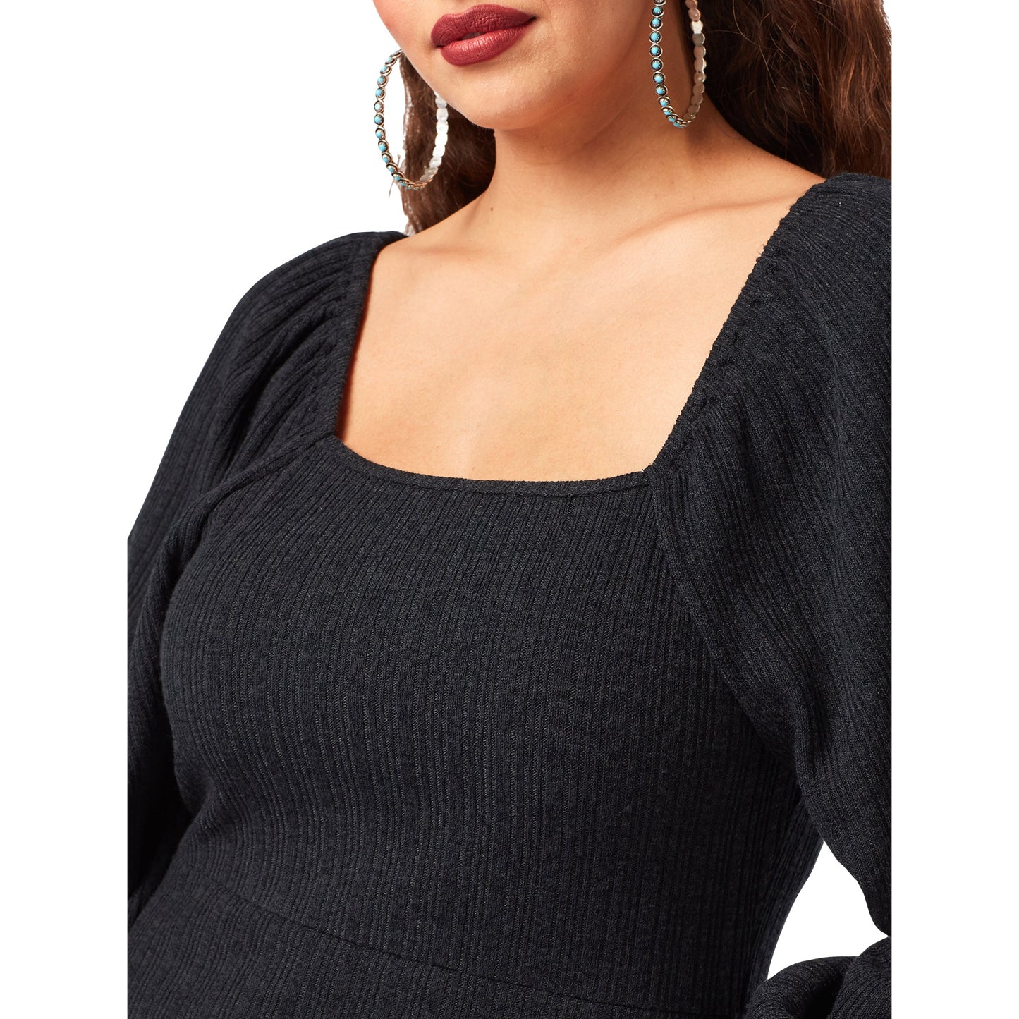 Wrangler Women's Retro Square Neck A Line Dress - Black Opal