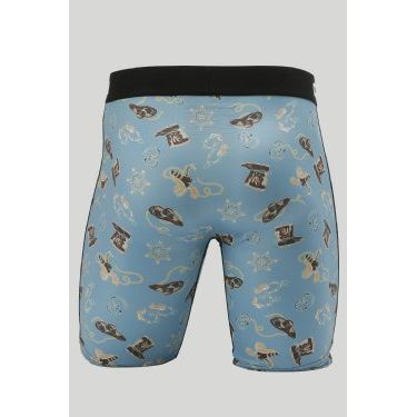 Cinch Mens 9" Sheriff Boxer Briefs - Turquoise