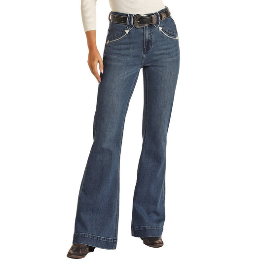 Rock & Roll Ladies Piping Loop High Rise