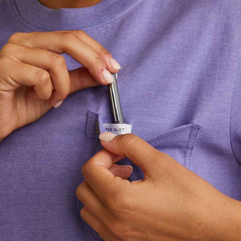 Ariat Womens Rebar Cotton Strong Roughneck Graphic T-Shirt - Corsican Blue Heather