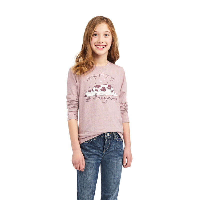 Ariat Girls Dreamin Mood Shirt Nostalgia Rose