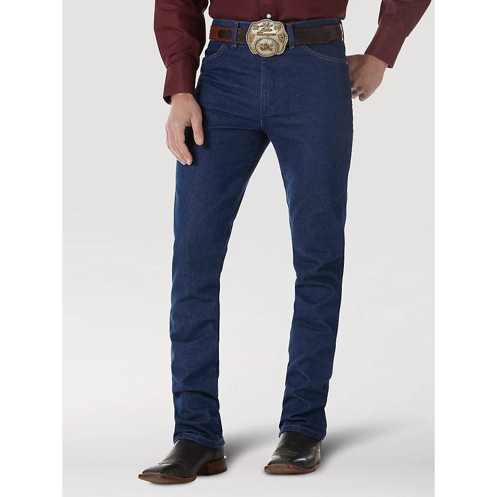 Wrangler Men's Cowboy Cut Slim Fit Jeans - Prewashed Indigo