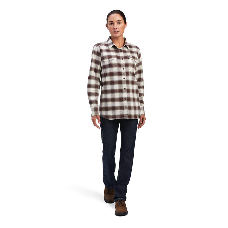 Ariat Womens Rebar Flannel Durastretch Work Shirt