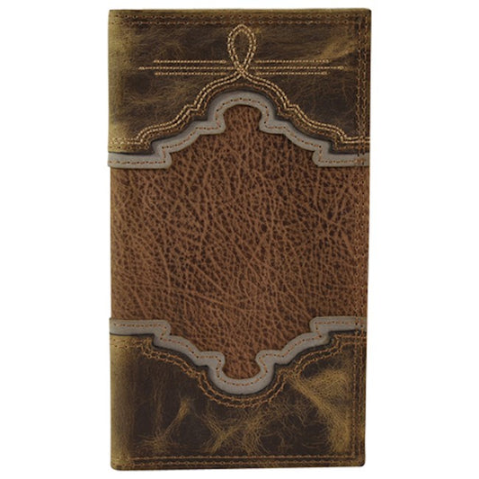 Tony Lama Rodeo Wallet Dark Brown Buffalo