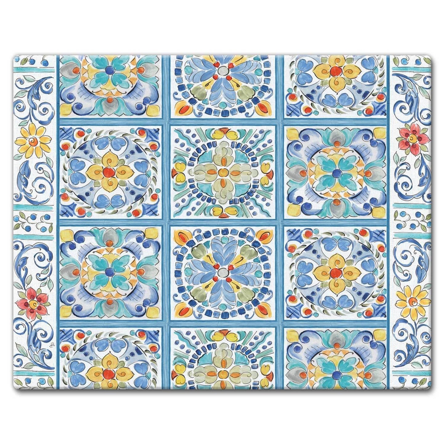 Cutting Board Glass Large - Morning Bloom