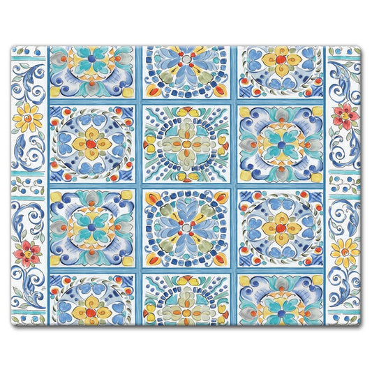 Cutting Board Glass Large - Morning Bloom