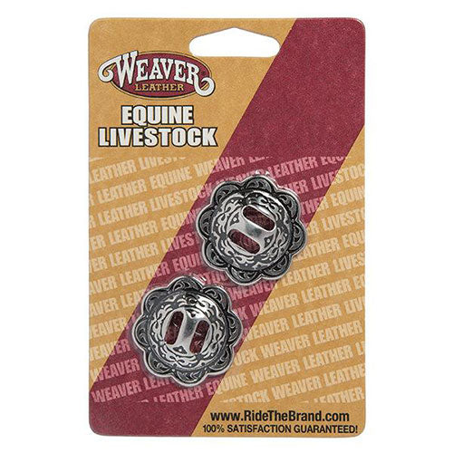 Weaver Leather Horse Shoe Brand Conchos with Slots