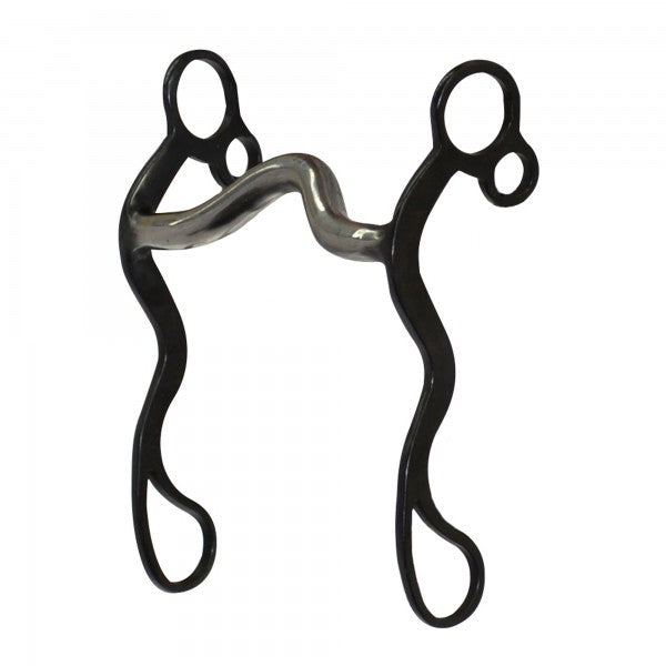 Reinsman Diamond R Solid Shank Ported Western Curb Bit