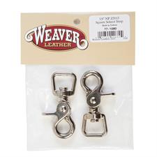 Weaver Bagged Z5015 Square Scissor Snaps Nickel Plated 5/8"