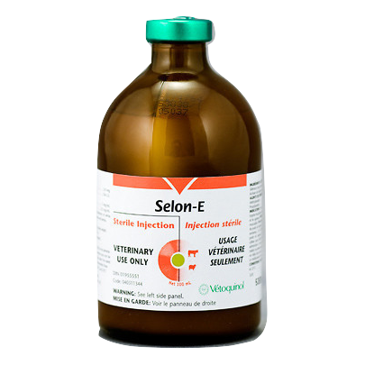 Selon-E Selenium and Vitamin E Injection 100mls DIN# 1955551 - Irvine Tack & Western Wear