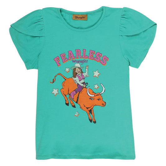 Wrangler Girls Knit Top - Green