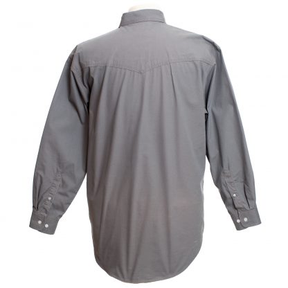 Wyoming Trader Mens Twill Grey Shirt