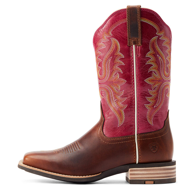 Ariat Women's Olena Western Boots - Vintage Caramel/Berry Rouge