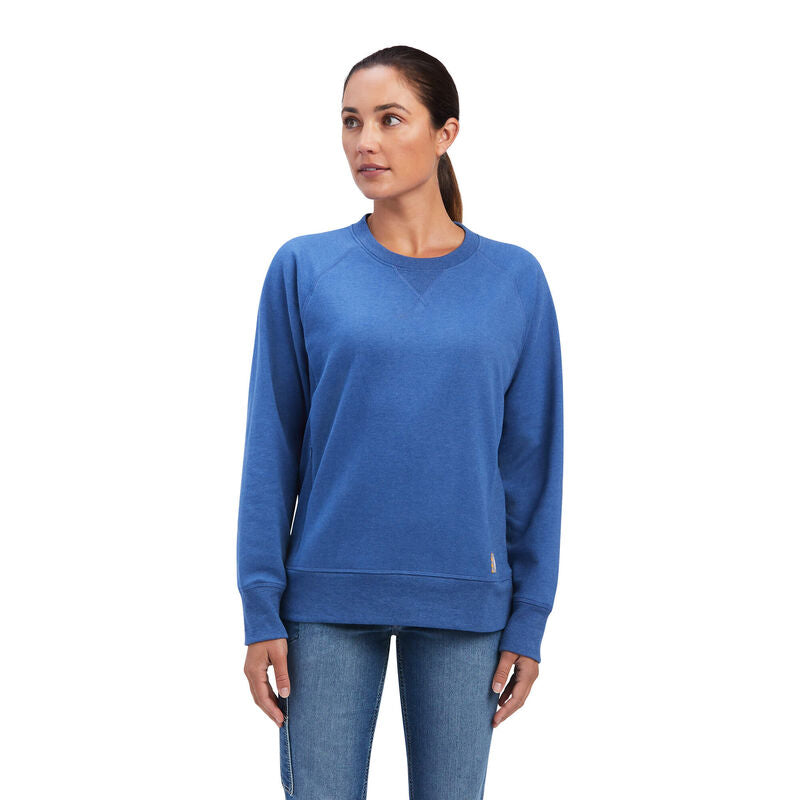 Ariat Womens Rebar Workman Washed Fleece Sweatshirt