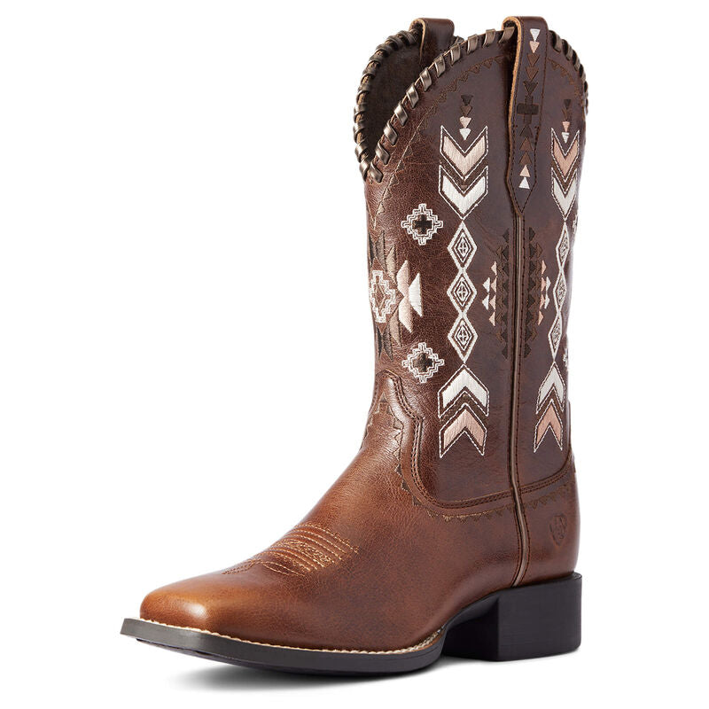 **Ariat Womens Round Up Sklyer Western Boots - Canyon Tan