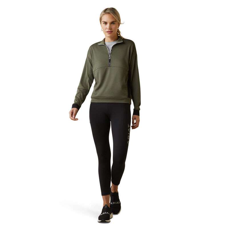 Ariat Womens Breathe 1/2 Zip Sweatshirt - Beetle