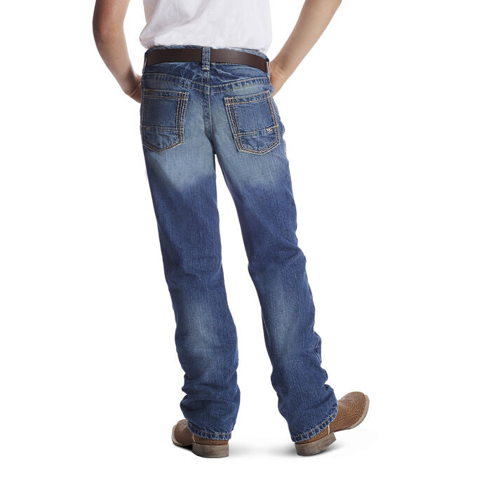 Ariat Boy's B4 Relaxed Boundary Boot Cut Jeans - Dakota