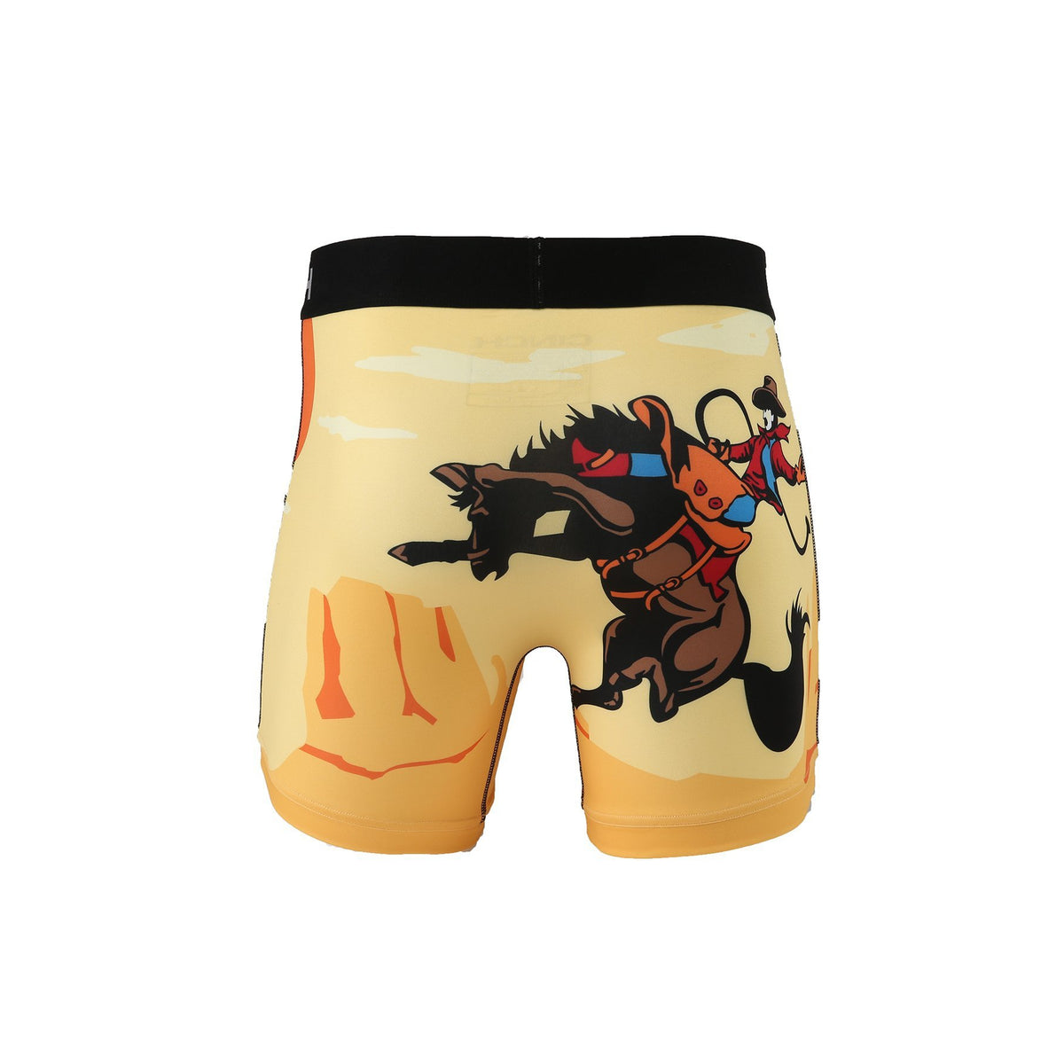 Cinch Men's 6" Bucking Bronc Boxer Briefs - Yellow - Irvine Tack & Western Wear