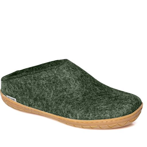 Glerups Slip On Rubber Sole Shoes - Forest