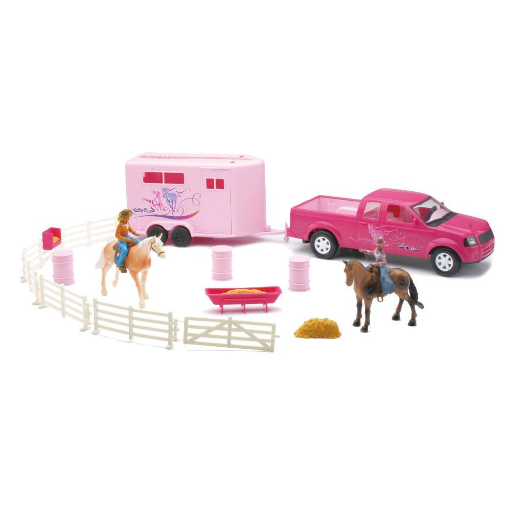 New-Ray Toys Riding Academy Deluxe Set - Pink