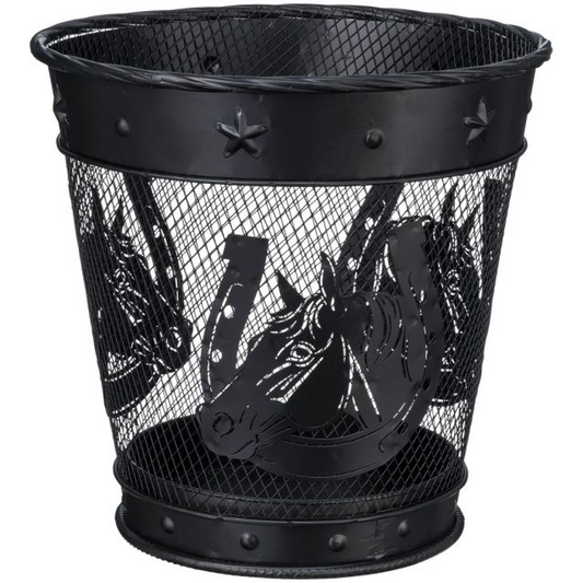 Tough 1 Horse/Horseshoe Wastebasket