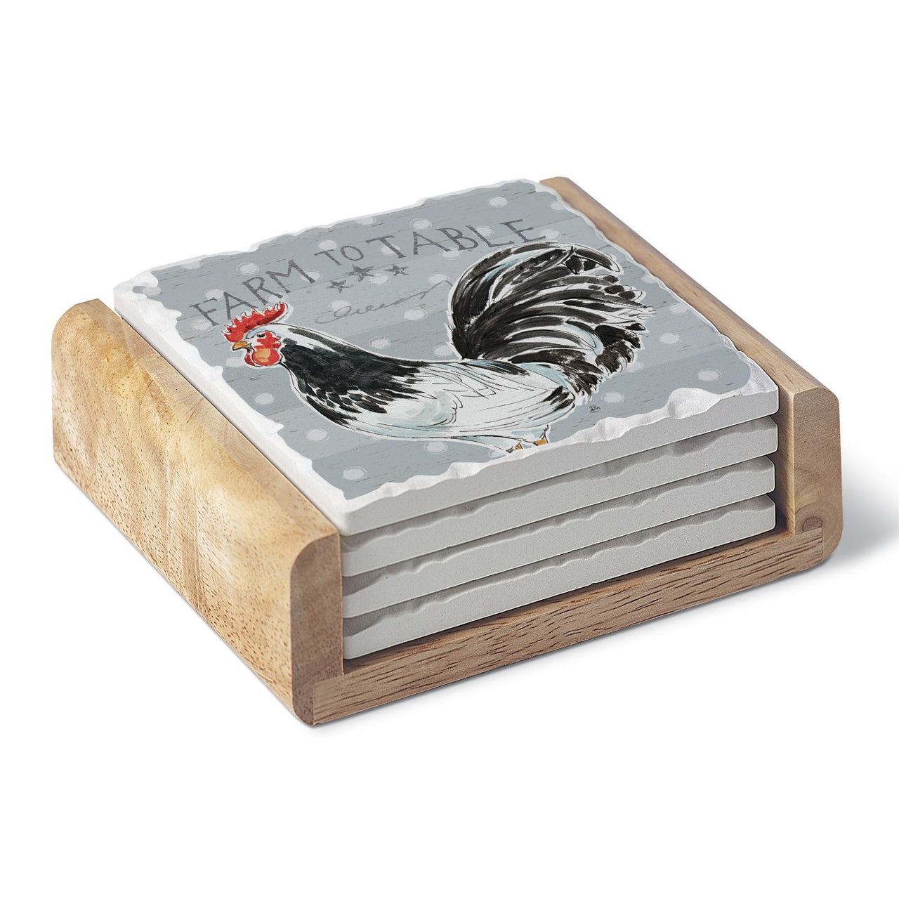 Coaster Gift Set - Rooster Call