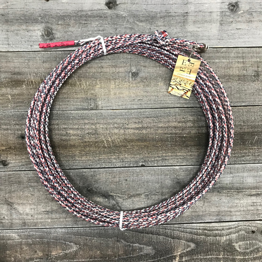 Open Range Element Series Ranch Rope - Red/White/Blue - Irvine Tack &amp; Western Wear